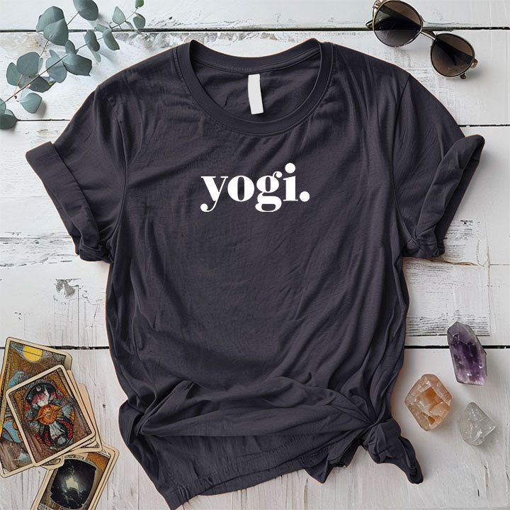 Yogi T Shirt Dark Heather Grey Mockup