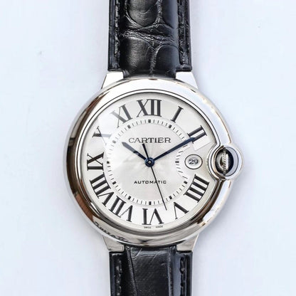 BALLON BLEU 42MM BLACK LEATHER