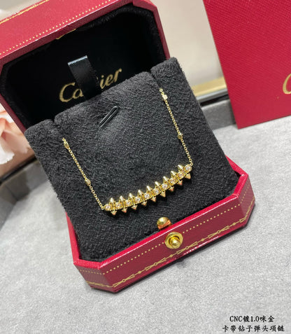CLASH PINK GOLD NECKLACE