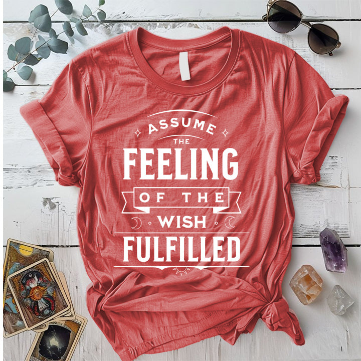 Assume The Feeling T-Shirt Mockup Natural
