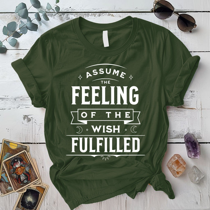 Assume The Feeling T-Shirt Mockup White