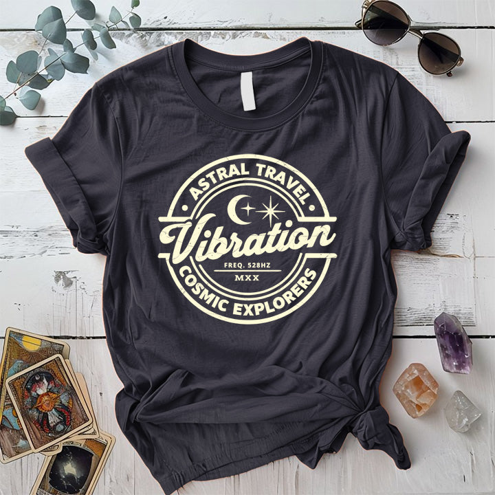 Astral Travel Cosmic Explorers T Shirt Dark Heather Grey Mockup