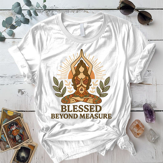 Blessed Beyond Measure T-Shirt Mockup White