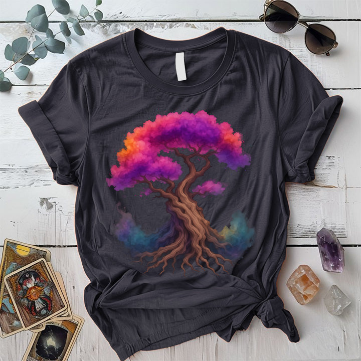 Bonsai Dreamwood T-Shirt Mockup Dark Heather Grey
