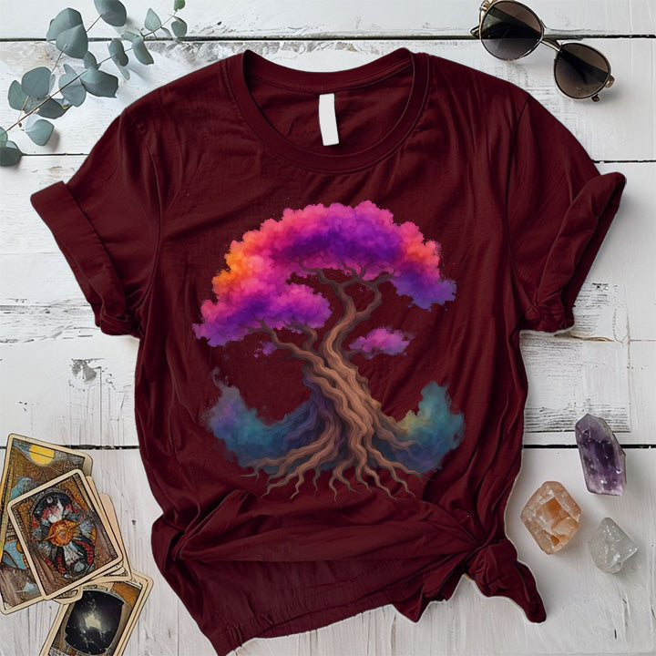 Bonsai Dreamwood T-Shirt Mockup Maroon
