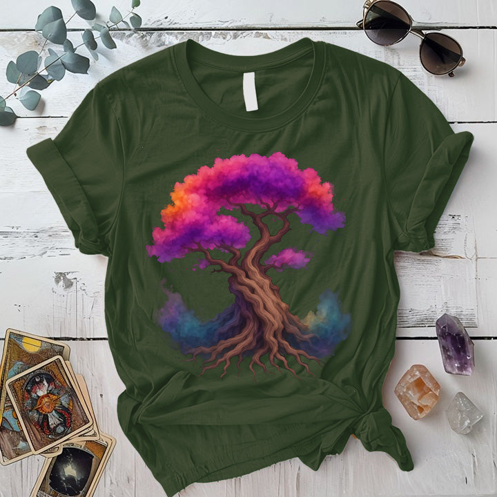 Bonsai Dreamwood T-Shirt Mockup Military Green