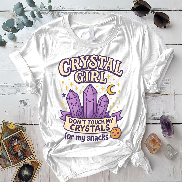 Crystal Girl T-Shirt Mockup White