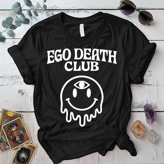 Ego Death Club T-Shirt Mockup black