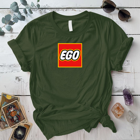 Ego T-Shirt Mockup Military Green