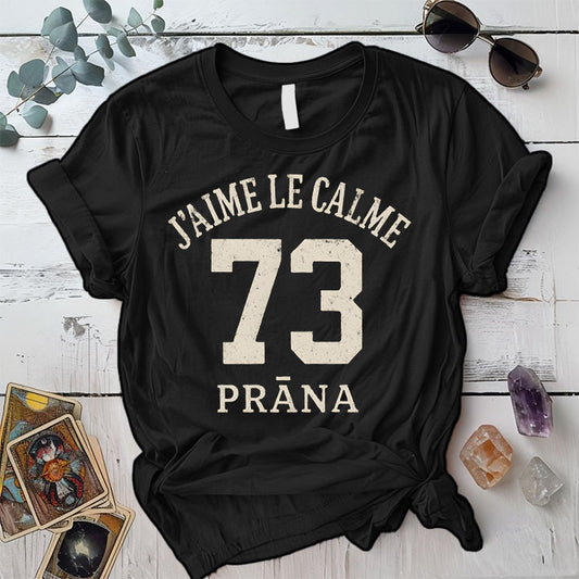 I Love Calm Prana T-Shirt Mockup Black