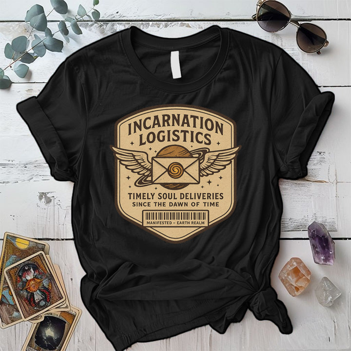 Incarnation Logistics T-Shirt Mockup Black