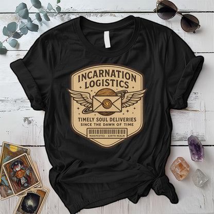 Incarnation Logistics T-Shirt Mockup Black