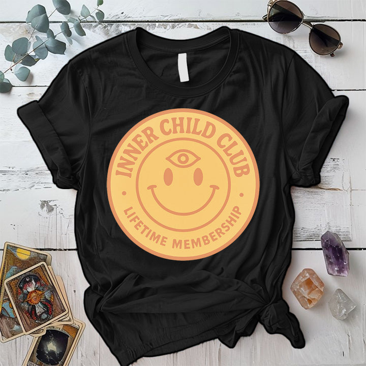 Inner Child Club T-Shirt Mockup Black