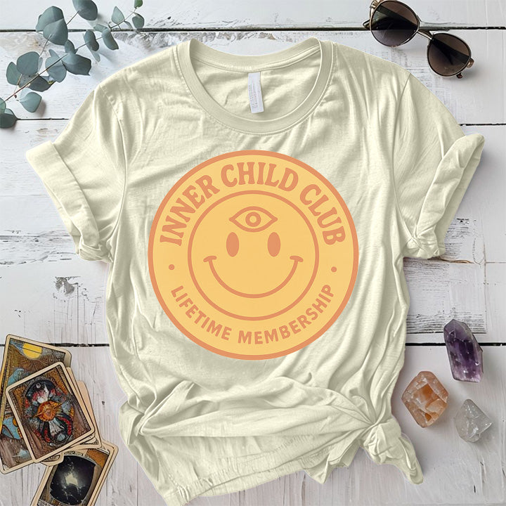 Inner Child Club T-Shirt Mockup Natural
