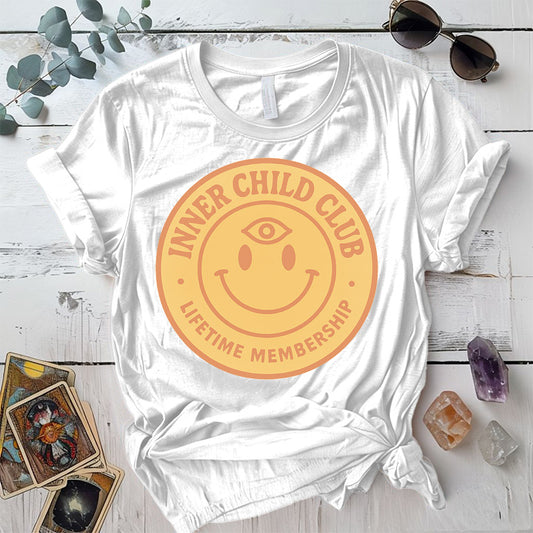 Inner Child Club T-Shirt Mockup White