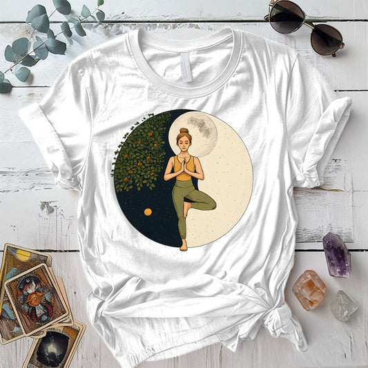 Inner Peace Eclipse T-Shirt Mockup White