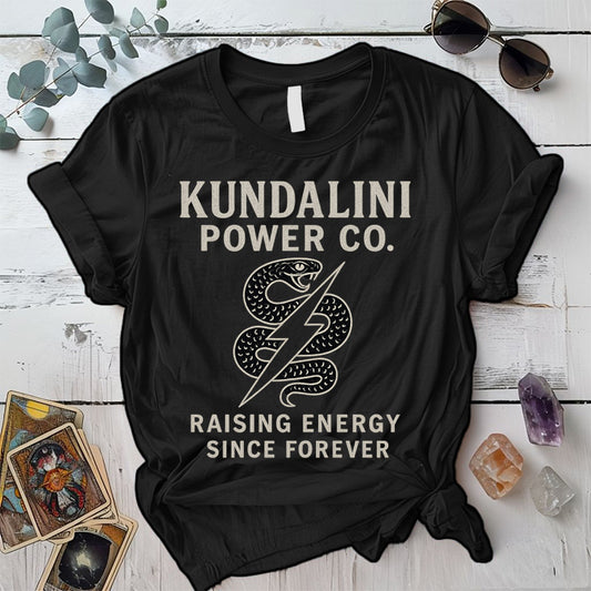 Kundalini Energy T-Shirt Mockup Black