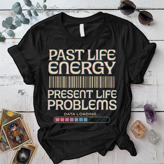 Past Life Energy T-Shirt Mockup Black