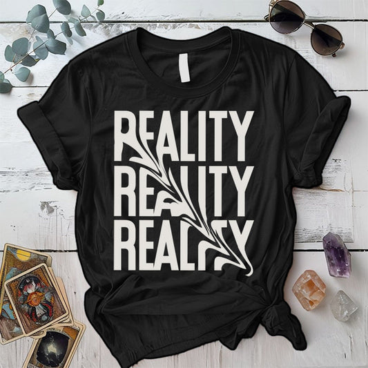 Reality T-Shirt Mockup Black