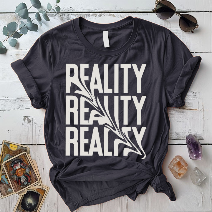 Reality T-Shirt Mockup Dark Heather Grey
