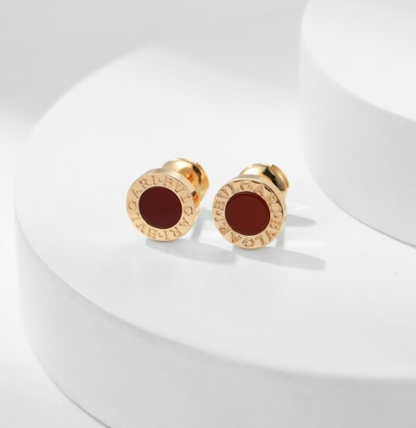 BVL Pink Gold Stud Earrings