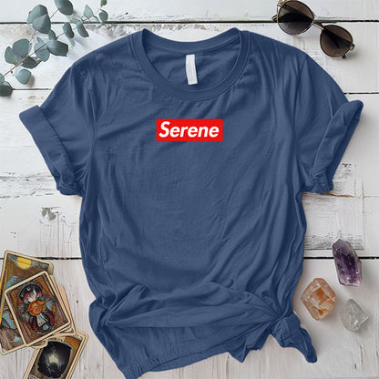 Serene T-Shirt Mockup Military Green
