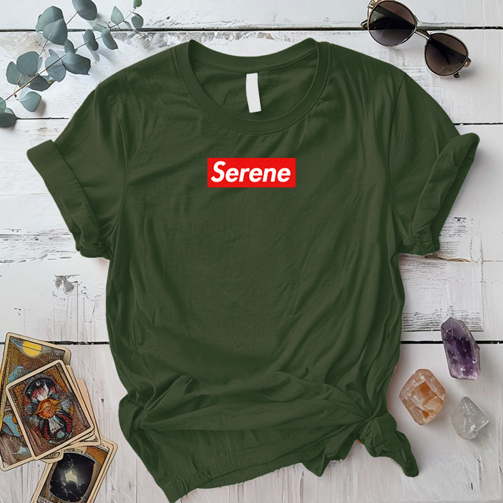 Serene T-Shirt Mockup Natural