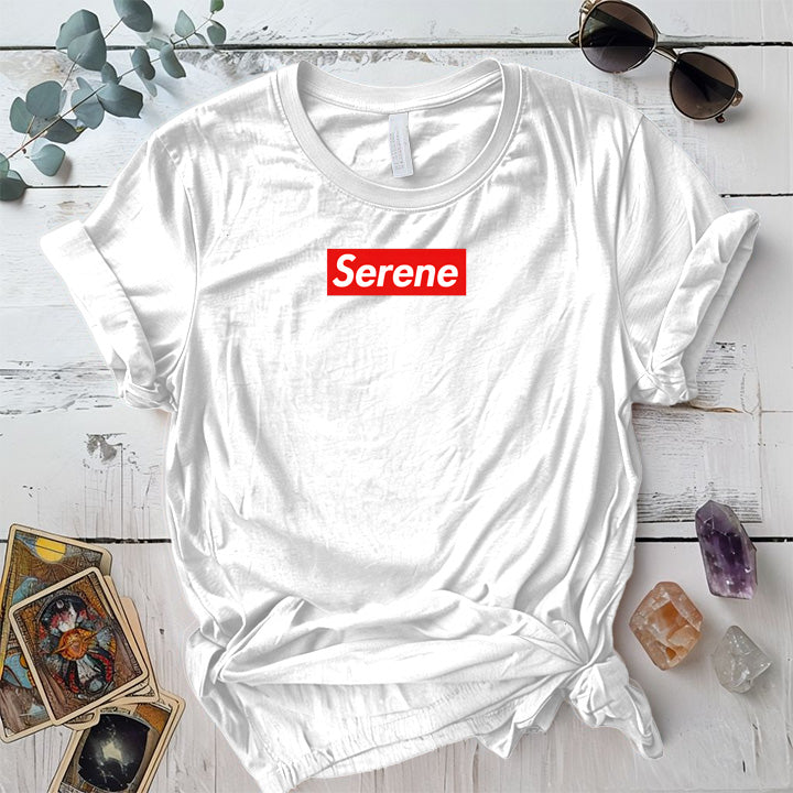 Serene T-Shirt Mockup White