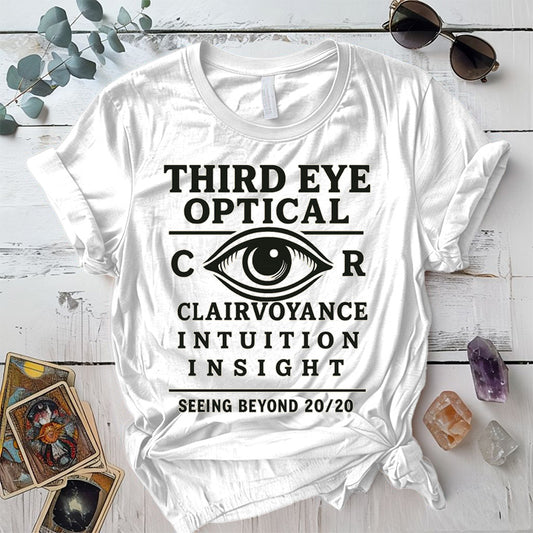 Third Eye Optical T-Shirt Mockup White
