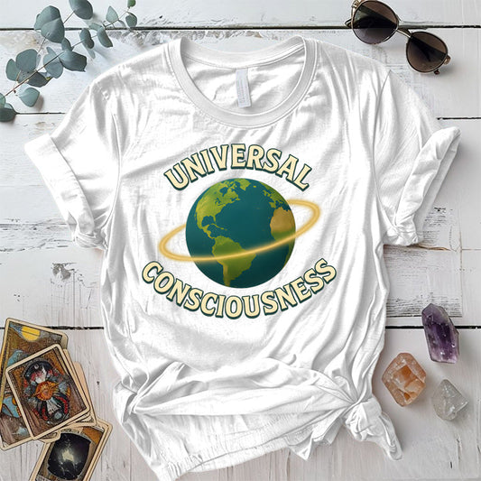Universal Consciousness T-Shirt Mockup White