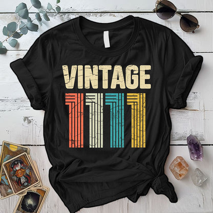 Vintage 1111 T Shirt Black Mockup