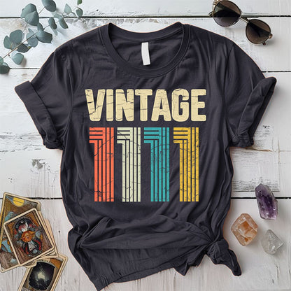 Vintage 1111 T Shirt Dark Heather Grey Mockup