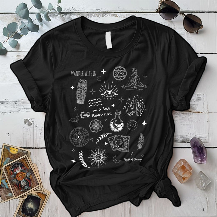Wander Within T-Shirt Mockup White