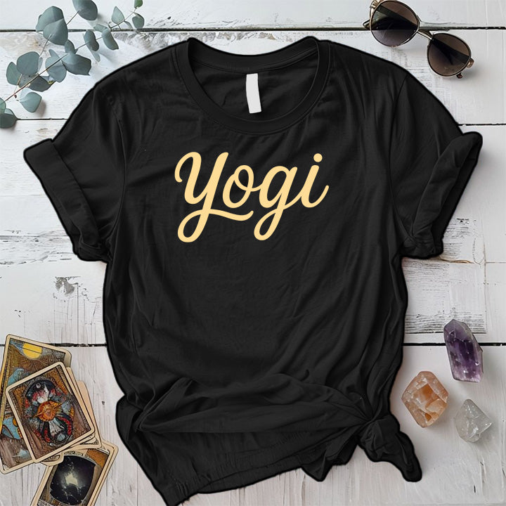 Yogi T-Shirt Mockup black