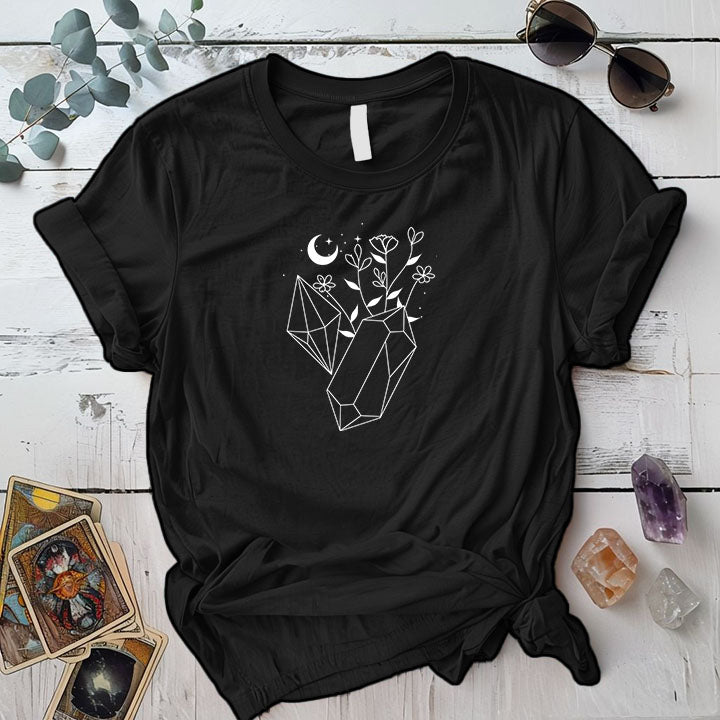 Crystals and Flowers T-Shirt