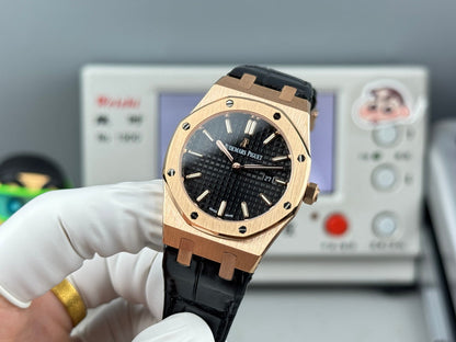 Audemars Piguet Royal 33mm Black Dial  Black Crocodile Leather