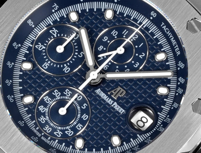Audemars Piguet Royal Oak Offshore Chronograph 42mm Stainless Steel Blue Dial Rubber Strap