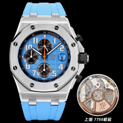 Audemars Piguet Royal Oak Offshore Chronograph 42mm Stainless Steel Cloud Blue Dial