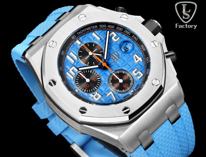 Audemars Piguet Royal Oak Offshore Chronograph 42mm Stainless Steel Cloud Blue Dial