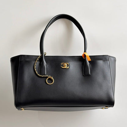 Chanel 2026 Executive Cerf Tote Bag Black Calfskin