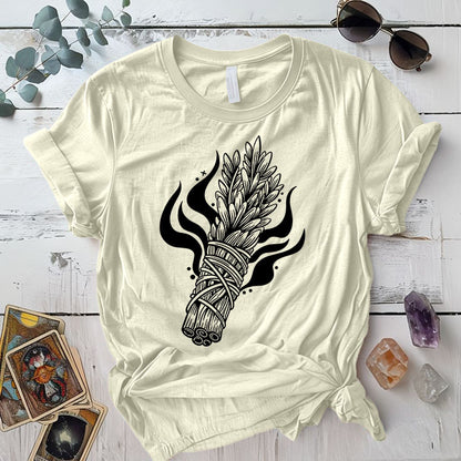 Sage T Shirt Natural Mockup