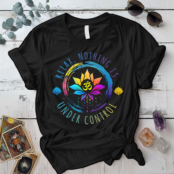 Nothing Is Under Control T Shirt Black Mockup